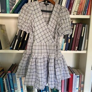 J. Crew Grey Plaid Dress size XSP